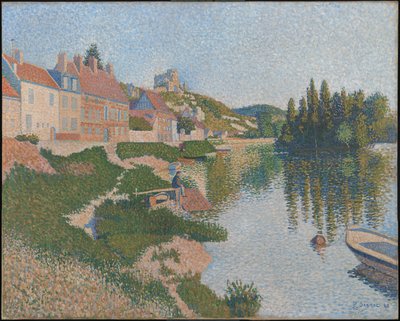 La riva; Les Andelys da Paul Signac